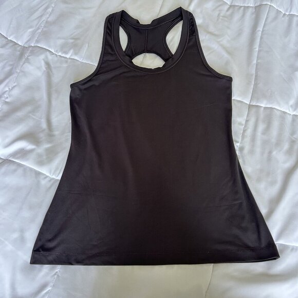 Athleta Tops - Athleta Womens Medium M Racerback Tank Top Gray Dark Wash Yoga Activewear